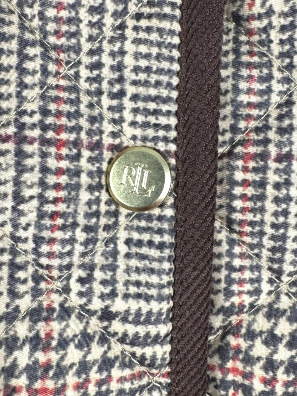 Lauren Ralph Lauren Glen Plaid Quilted Barn Coat Jacket Womens 2XL CJ-2433 - Picture 5 of 13